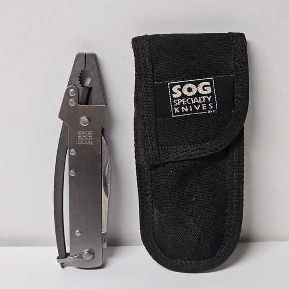 SOG ToolClip Multi-Tool Stainless Steel Collectible SEKI JAPAN - Picture 1 of 6